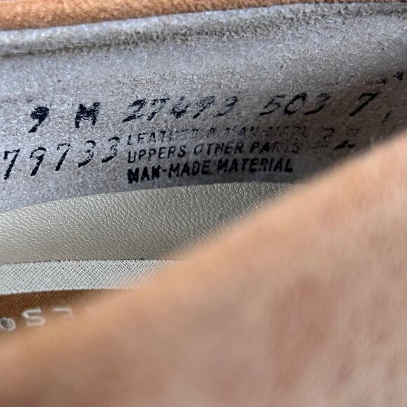 Hush Puppies Angel II Size 9 Suede Tan Heels Contemporary Minimalist Modern - Picture 8 of 8